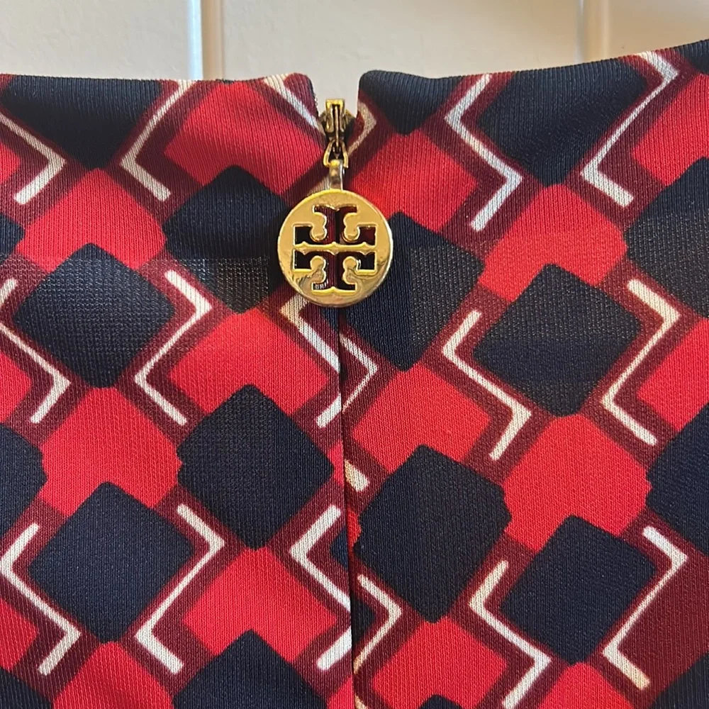 Tory Burch logo geometric dress